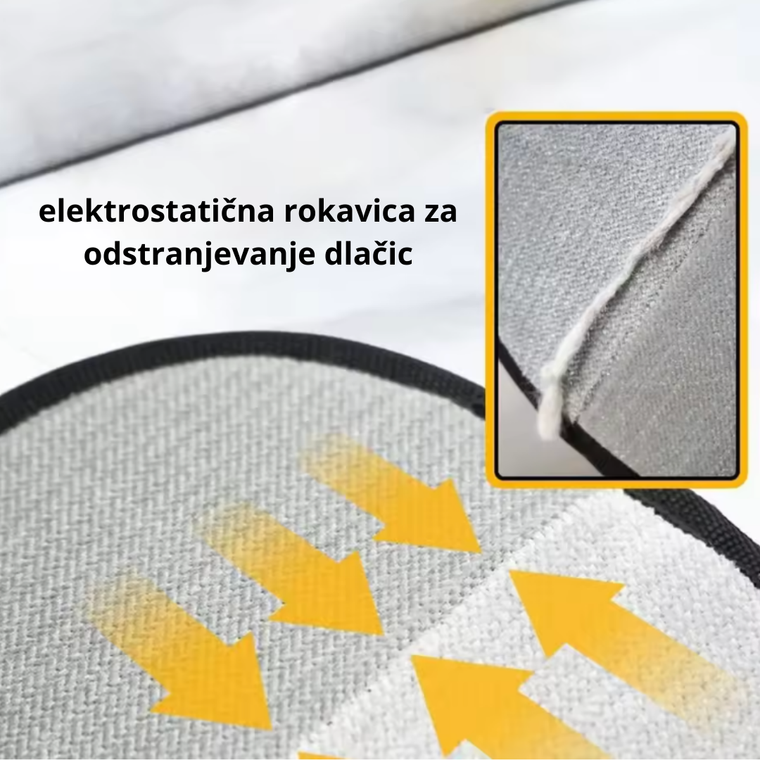 Elektrostatična rokavica za odstranjevanje dlačic